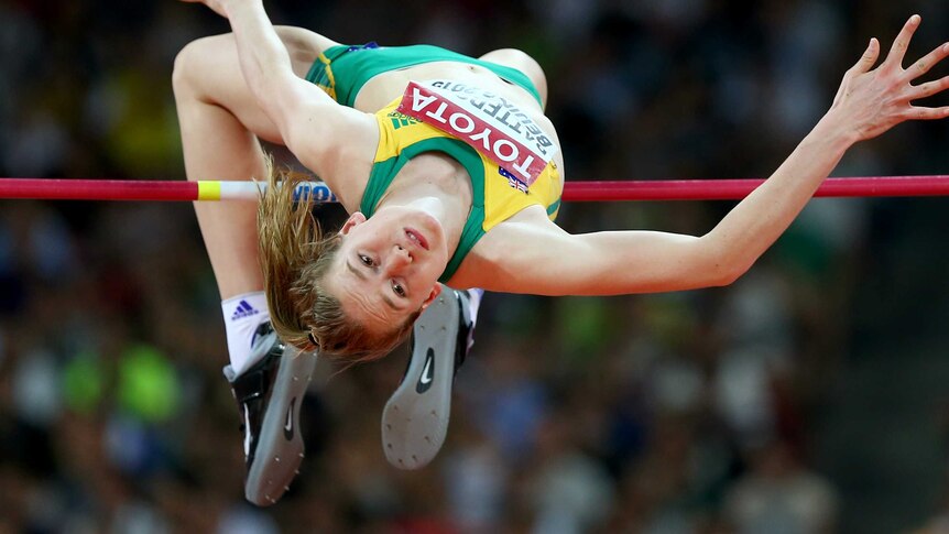 Australian high jumper Eleanor Patterson competes at the 2015 world championships in Beijing
