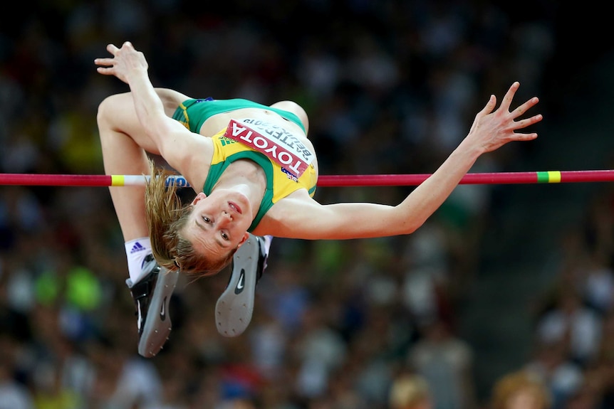 Australian high jumper Eleanor Patterson competes at the 2015 world championships in Beijing