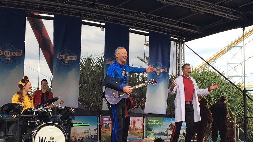 The Wiggles on stage at Dreamworld