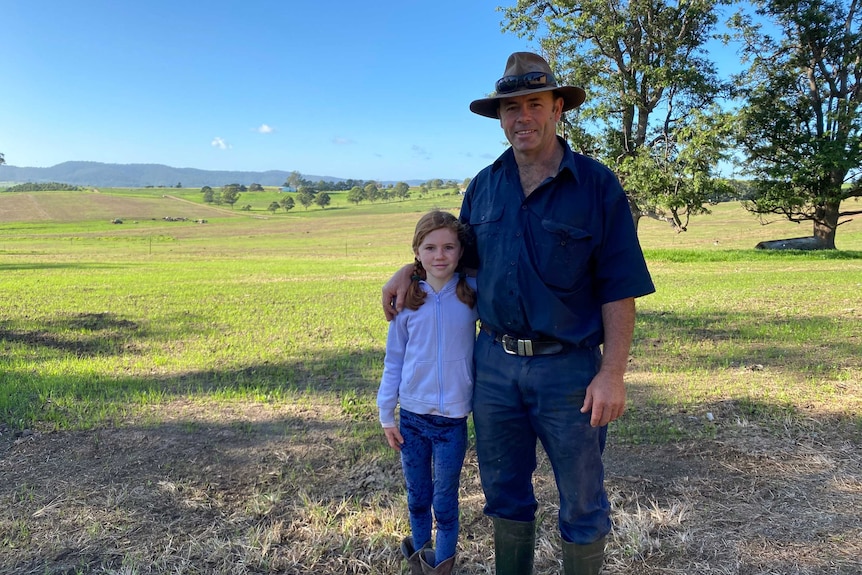 Dairy farmer concerned about the drought.