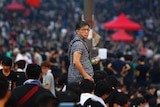 One man stands out among Hong Kong protesters