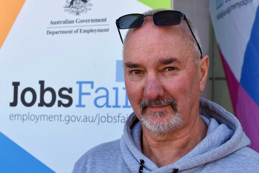 Jobseeker David Ford at the Melbourne West Jobs Fair.