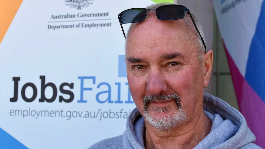 Jobseeker David Ford at the Melbourne West Jobs Fair.