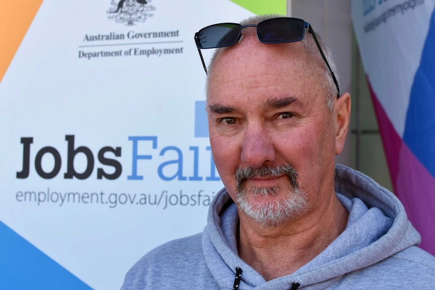 Jobseeker David Ford at the Melbourne West Jobs Fair.