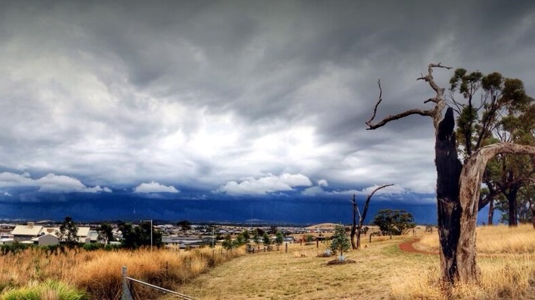 Storm rolls in over Canberra. Taken February 19, 2014.