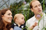 Prince George with parents