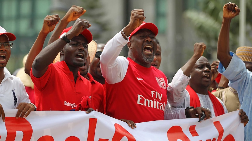 Protesters call for release of kidnapped Nigerian girls