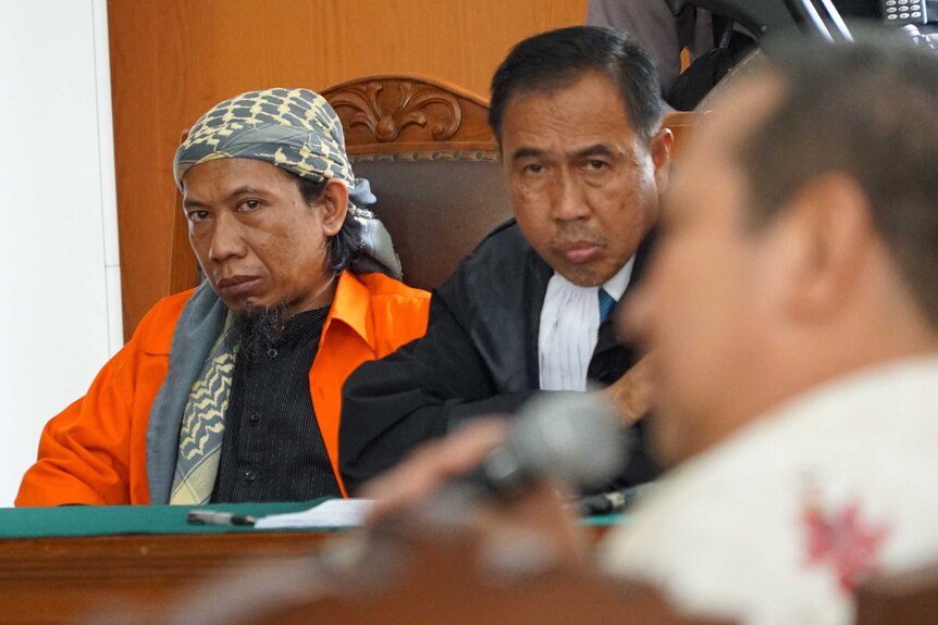 Aman Abdurrahman in court.