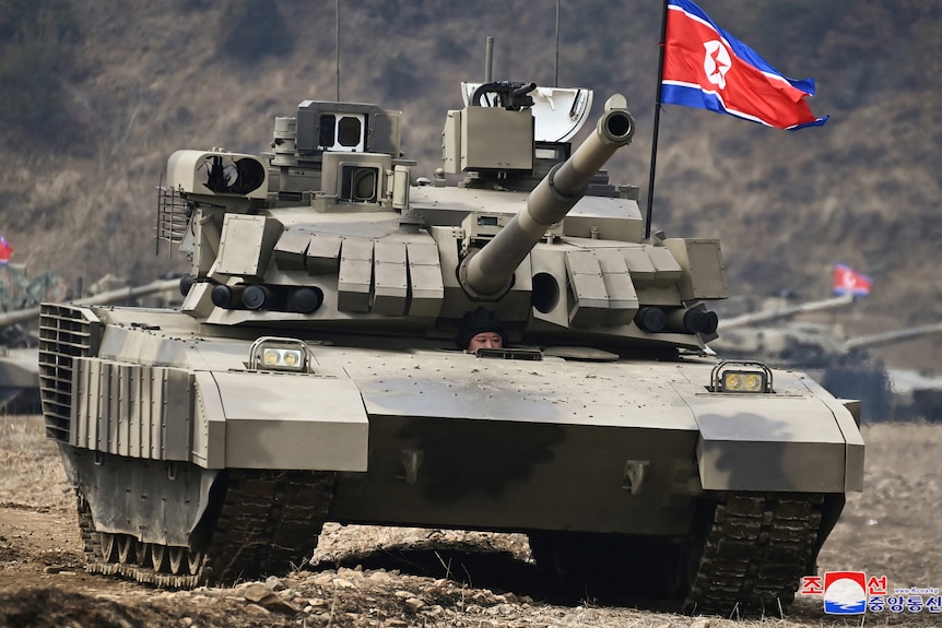 Kim Jong Un in tank
