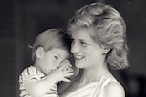 Princess Diana with her son Harry