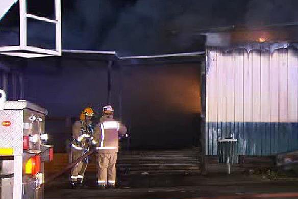 Fire fighters at scene of Unley High School fire