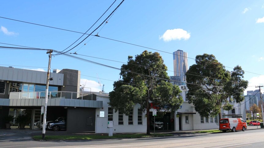 The site of a proposed 40-storey residential tower for Melbourne's Southbank