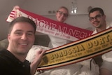 Borussia Dortmund and AS Monaco fans brought together by #bedforawayfans