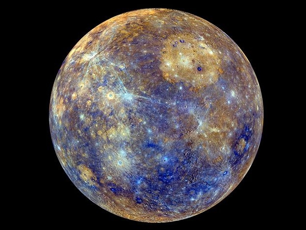 The planet Mercury seen in a NASA image