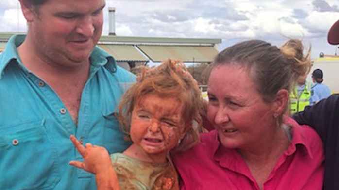 Matilda with family members.