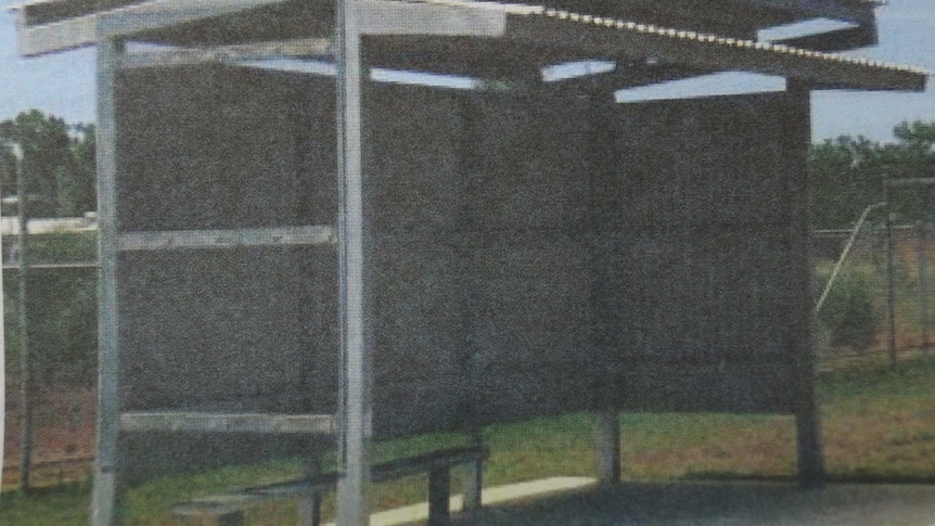 Bus shelter at Holtze jail Darwin