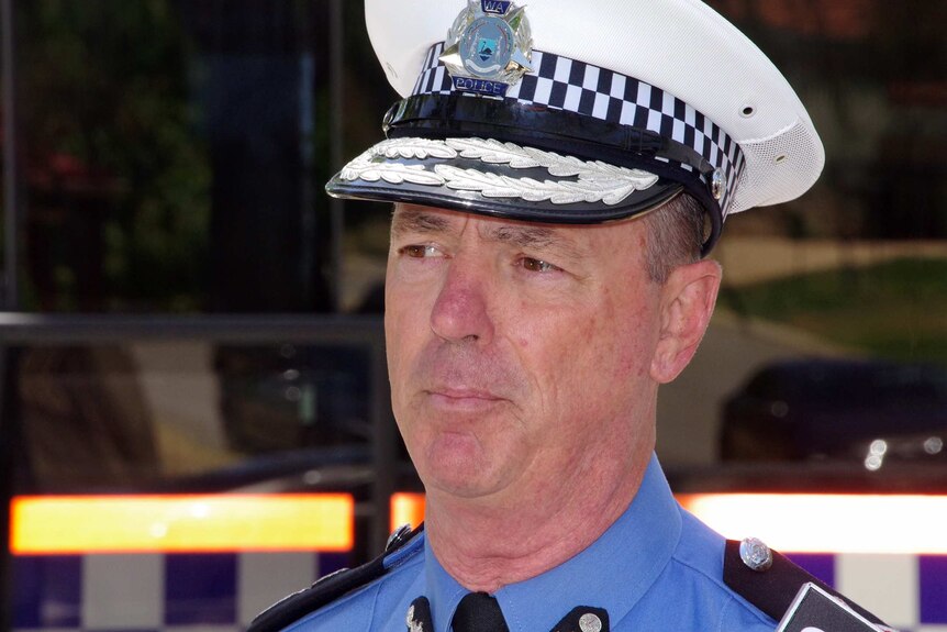 Head shot of WA Police Commissioner Karl O'Callaghan.