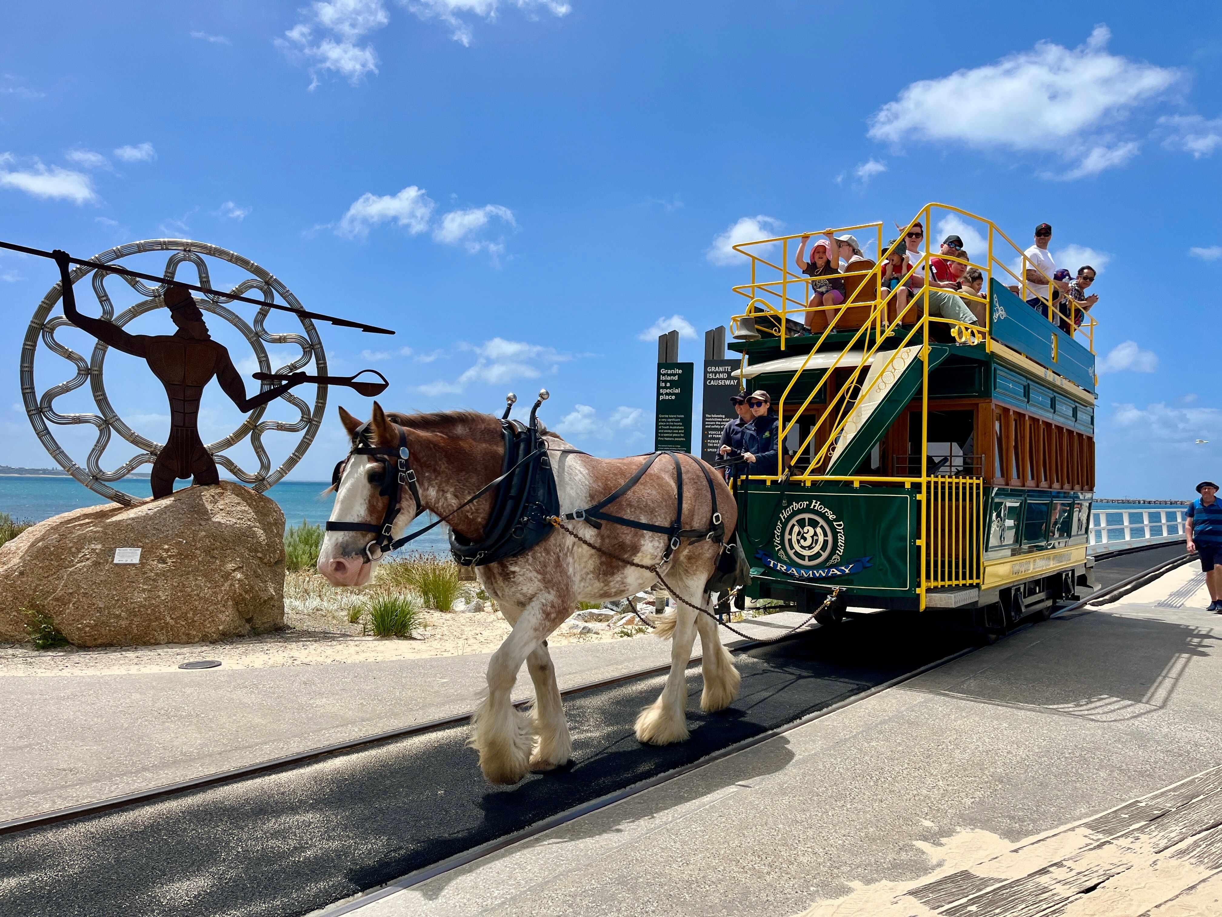 Beloved horse-drawn tram ready for summer in Victor Harbor after
