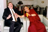 Former Labor leader Kim Beazley with the Dalai Lama
