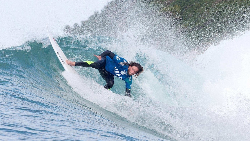 Matt Wilkinson surfs at Jeffreys Bay