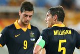 Milligan looks on during Asian Cup clash with South Korea