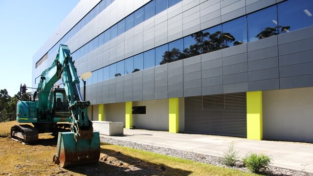 The site of the soon-to-be-built Magnetic Resonance Centre at the Hunter Medical Research Institute.