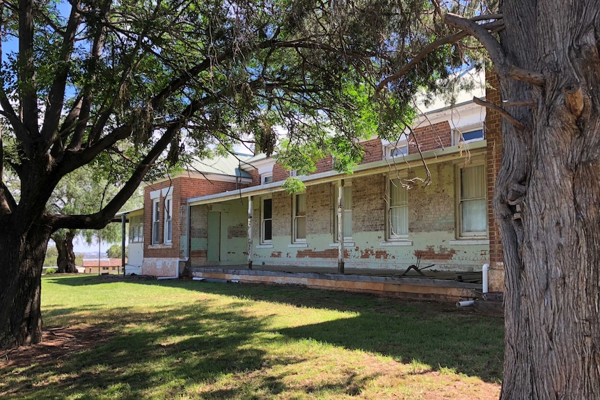 View of rundown building at Cootamundra girls' home