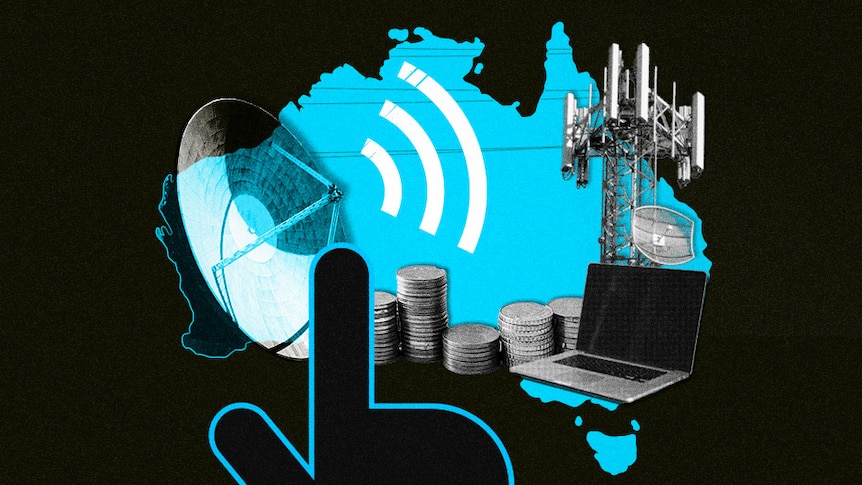 A graphic showing various internet imagery and Australia