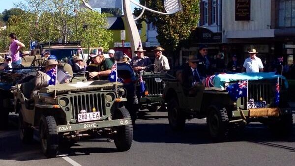 Veterans prepare for parade in Toowoomba on Anzac Day on Qld's Darling Downs on April 25, 2014.