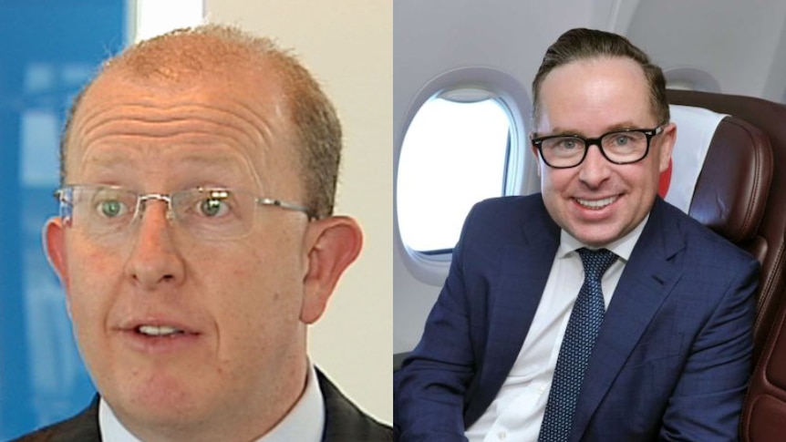 Portraits of Stephen Byron and Alan Joyce.