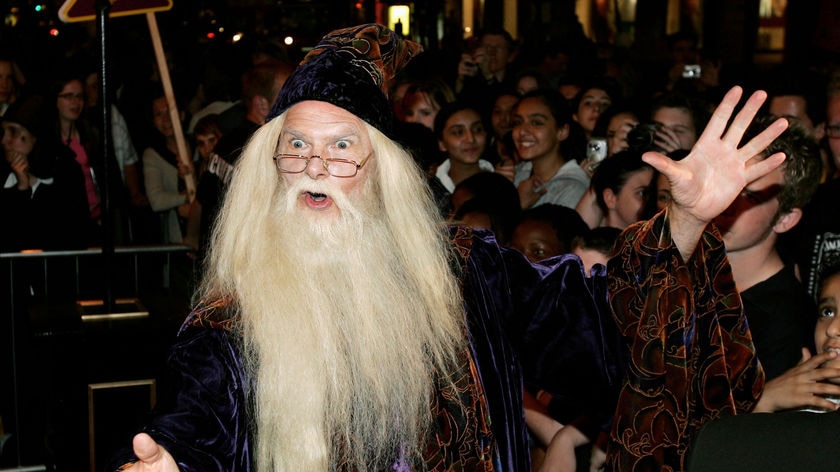 Outed: JK Rowling says Dumbledore is gay (File photo)