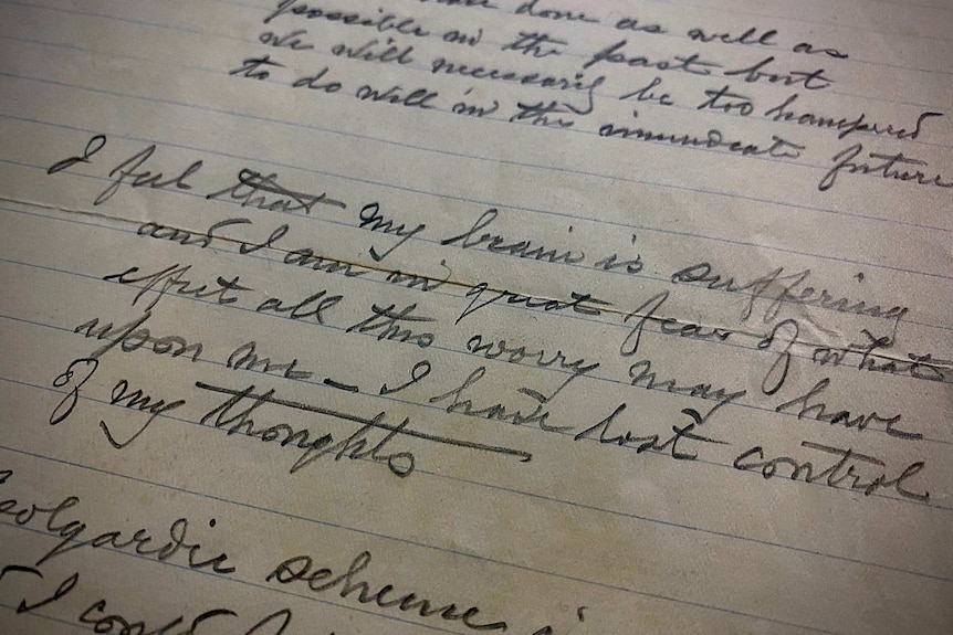 A photo of an old handwritten note.