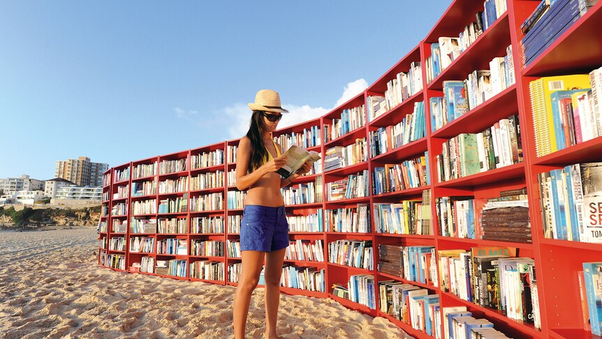 A library on Sydney’s Bondi Beach 