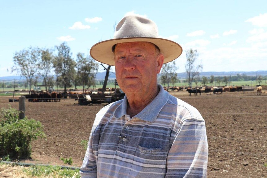 Farmer Grantley Blake on his rural property