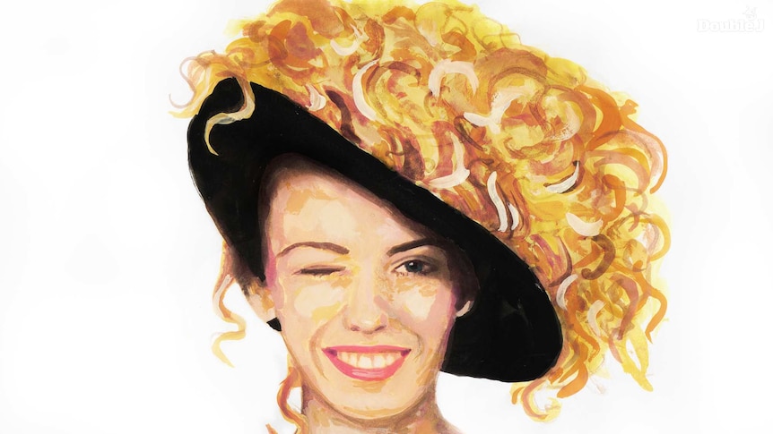 Illustration of Kylie Minogue on her debut album