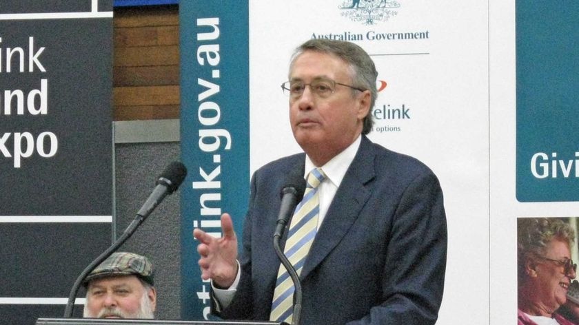 Deputy Prime Minister Wayne Swan campaigning in Devonport Tasmania