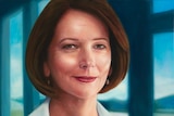 Portrait of former Prime Minister, Julie Gillard, painted by Vincent Fantauzzo