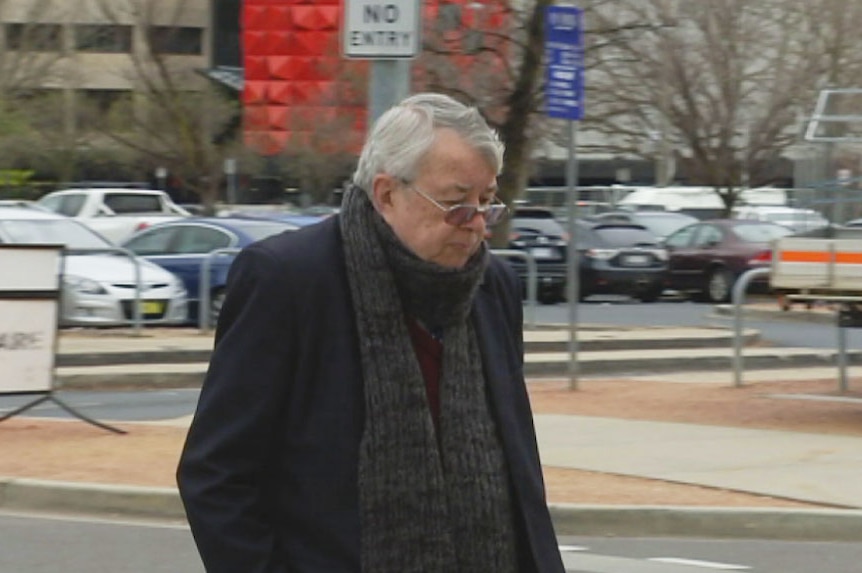 Former St Edmund's College teacher Garry Leslie Marsh outside the ACT Supreme Court.