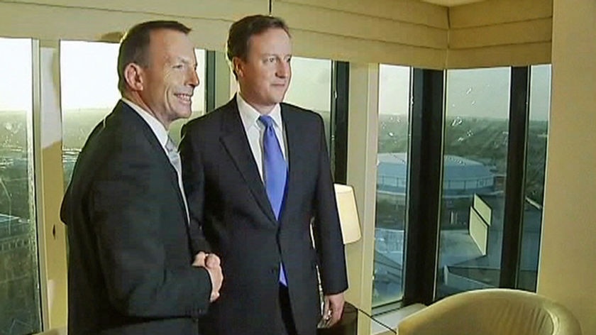Tony Abbott meets David Cameron