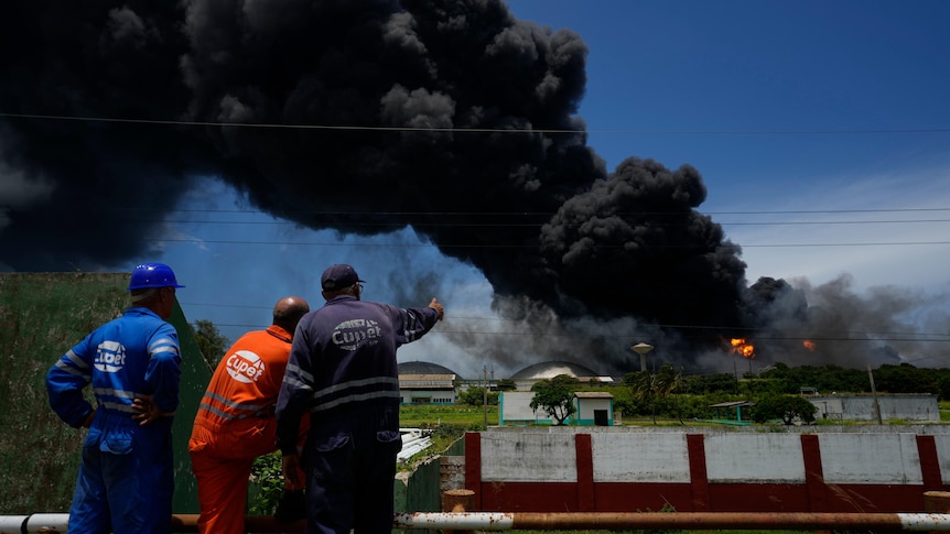 Cuban oil facility blaze leaves 17 firefighters missing one person dead and 121 injured – ABC News
