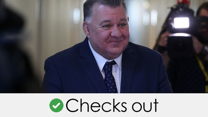 craig kelly's claim is correct