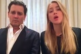 US actors Johnny Depp and Amber Heard make a public statement