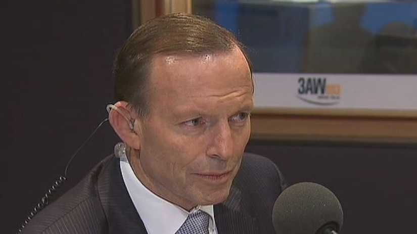 Prime Minister Tony Abbott speaks to 3AW's Neil Mitchell