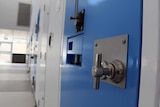 Prison cell door at the Alexander Maconochie Centre.
