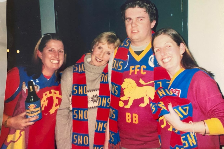 a family in lions regalia