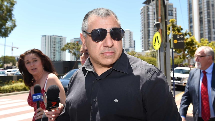 John Touma leaves the Southport Magistrates Court on the Gold Coast