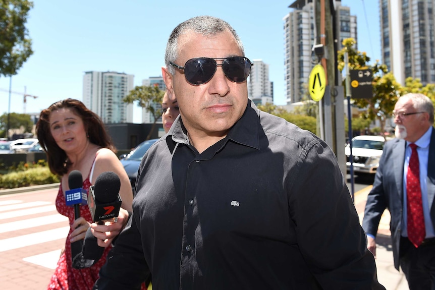 John Touma leaves the Southport Magistrates Court on the Gold Coast