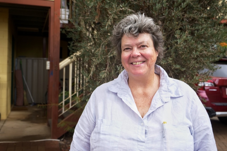 Suburban resident and solicitor Ruth Morley in Alice Springs.