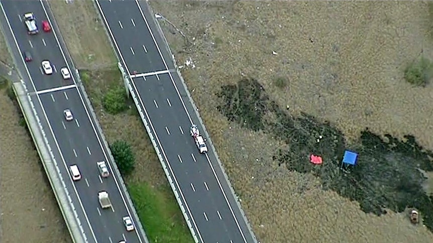 Two people die after their ute plunges off a bridge in Keilor East