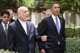 Mr Obama has today described the election in Afghanistan as "messy" but phoned Mr Karzai to congratulate him on his victory.